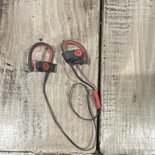 Beats by Dr. Dre Powerbeats Black Red Wireless Ear-Hook Earphones w/ Microphone