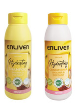 Image of Enliven Fruits Banana and Coconut Shampoo & Conditioner For Dry Hair 350ml each