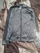 Adidas Men s Essentials 3-Stripes Tricot Track Jacket pantsSize M