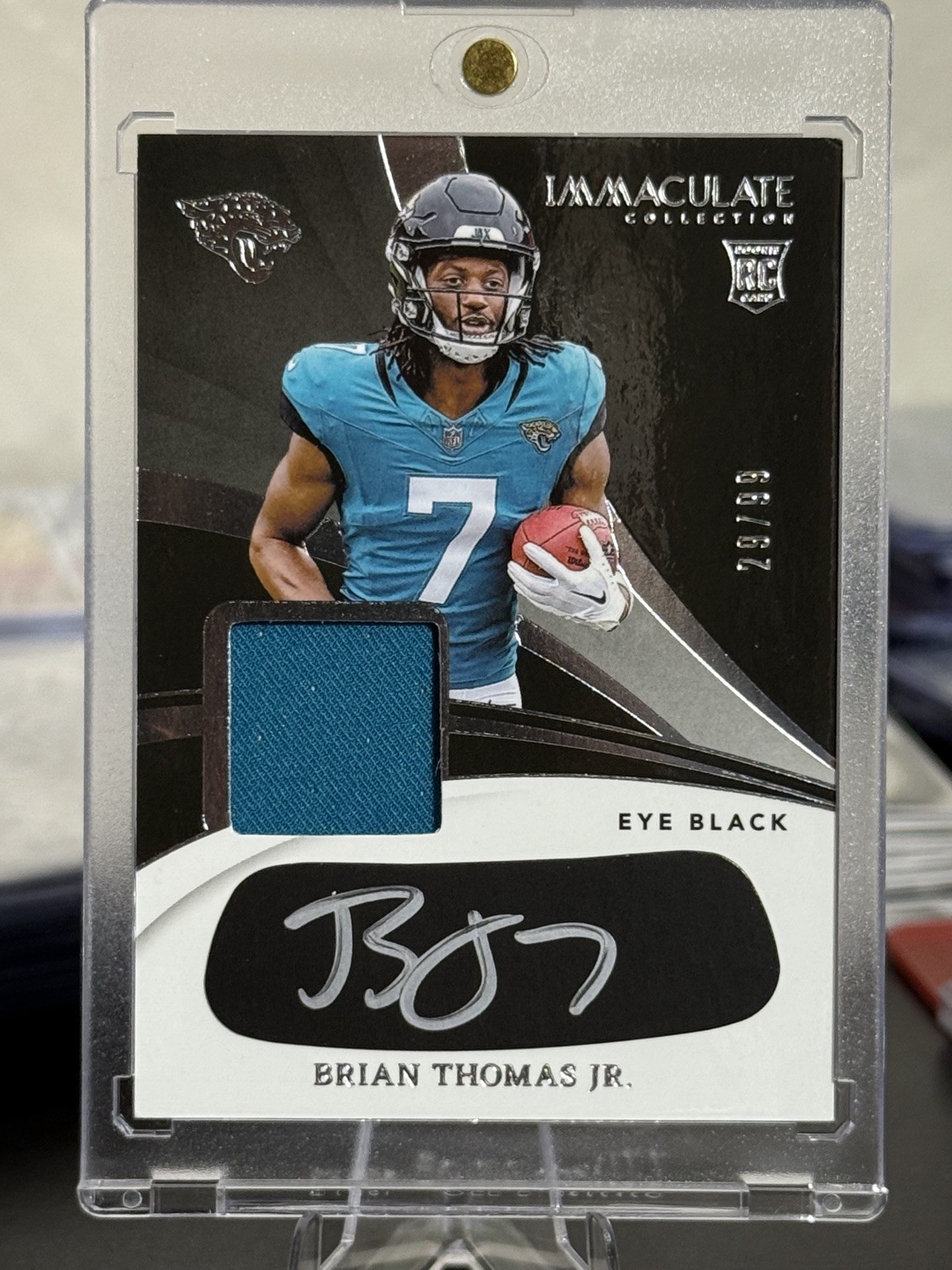 2024 Immaculate Brian Thomas Jr RPA Eye Black 29/99 Rookie Jags