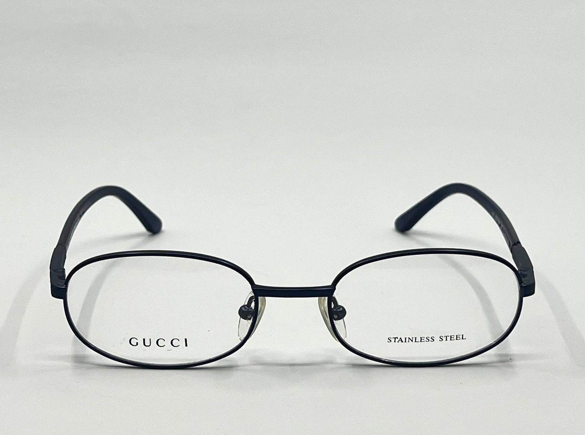 Gucci GG1374 6XG VINTAGE Oval Optical Frame – Deadstock Made in