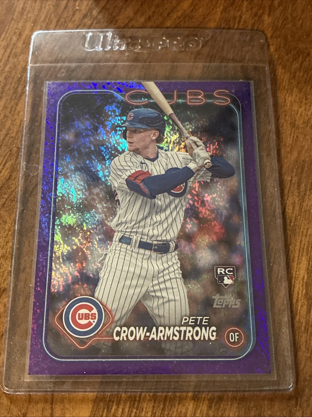 2024 Topps Series 2 - Pete Crow-Armstrong #407 Purple Foil /799 (RC)