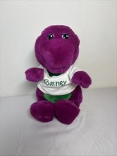 Vintage 1992 Barney The Purple Dinosaur Plush With Tshirt Stuffed Animal