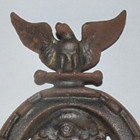 Vintage Odd Fellows Cast Iron Eagle & Horse Shoe Good Luck Wall Hanger — photo 2