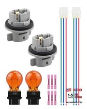 Front Turn Signal Light Bulb Socket with Wiring Harness and Bulb Fit for Honda