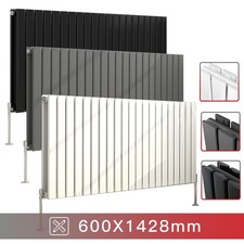 Designer Oval Column Flat Panel Vertical Horizontal Central Heating Radiator UK