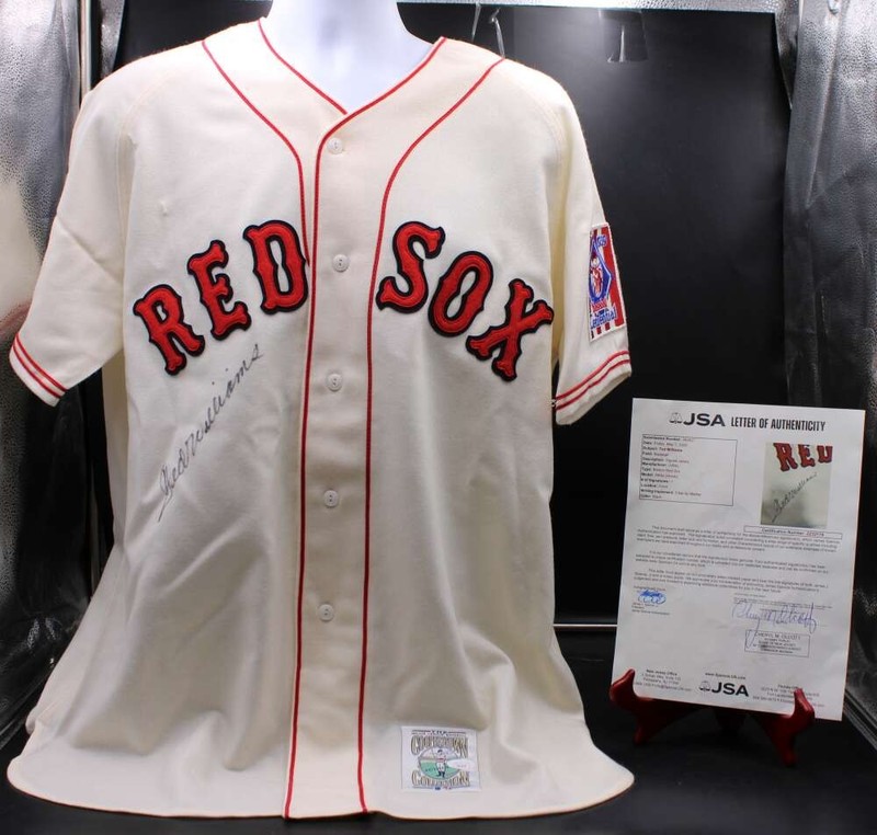 Ted Williams Signed Mitchell & Ness Jersey Boston Red Sox Auto JSA ZJ23825