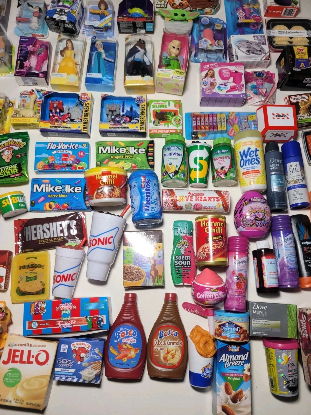 Zuru Mini Brands Lot of 104 No Duplicates Toys Food Bathroom Candy Gold