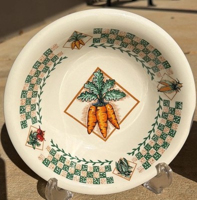 Tabletops Fresh Vegetable CARROT   8 1/4'' SOUP BOWL   Set of Two