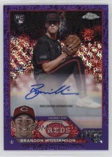 2023 Chrome Update Purple Speckle Refractor 180/299 Brandon Williamson Auto qc6