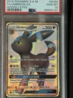 2019 POKEMON SUN & MOON HIDDEN FATES #SV69 FULL ART/UMBREON GX PSA 10
