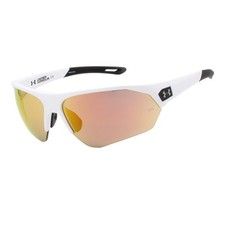 Under Armour Playmaker UA 0001/G/S 4NL Matte White Sports Wrap Mirror Sunglasses