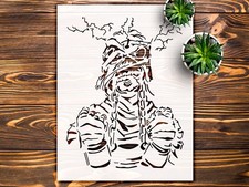 Intricate Character Cut - Out Wall Art Reusable Plastic Stencil - StencilAir