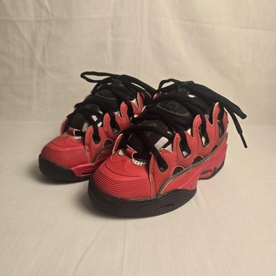 Osiris D3 2001 Shoes Mens Size 6 Red Black Grey Skate Low Top Sneakers Chunky