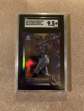 2022 Bowman Chrome Pros. Purple Refractor Daniel Vazquez RC /250 SGC 9.5 *POP 1*