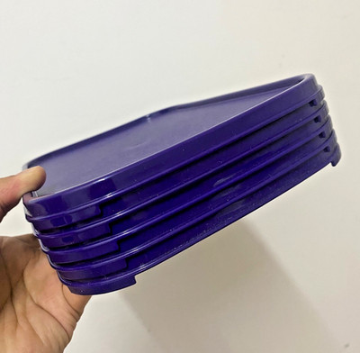 Tupperware Modular Mates Replacement Rectangular Lid Seal #1610 BLUE x 5