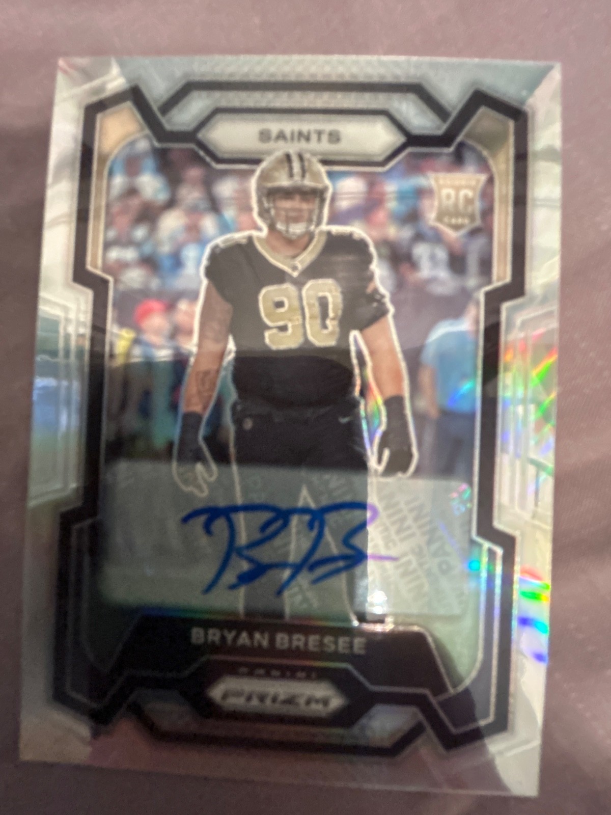 BRYAN BRESEE 2023 PANINI PRIZM #372 ROOKIE AUTO SILVER RC SAINTS - FREE SHIPPING