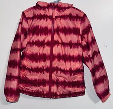 Girls' Wind Rain Hooded Zip Jacket - Cat Jack Pink Tie Dye 4/5 XS