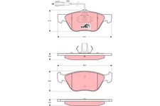 Bremsbeläge GDB1427 TRW für ALFA ROMEO SPIDER GTV 156