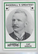 1982 TCMA Baseball's Greatest Hitters Tan Back Cap Anson #1982-27 HOF hg6