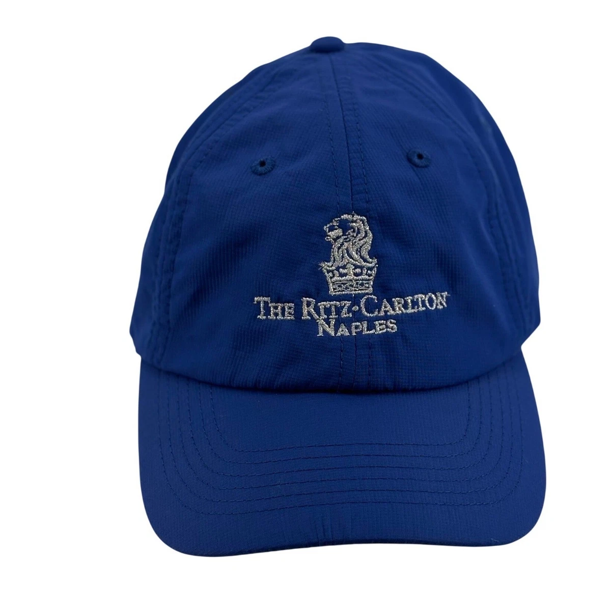 The Ritz Carlton x Imperial Navy Blue White Baseball Cap Adjustable Hat VINTAGE Ritz Carlton Hat Cap Strapback Blue Gold Adjustable  main image 4