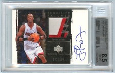 LAMAR ODOM 2003-04 UPPER DECK EXQUISITE BGS 8.5 NM-MT GAME-USED PATCH AUTO