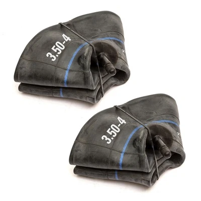 NO NONSENSE PRODUCTS 2x Inner Tube 3.50-4 Straight Valve TR13 Butyl Rubber 4 Inch Sack Truck Trolley