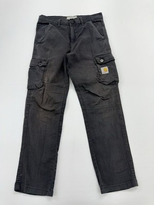 Carhartt Jungen Cargohose anthrazit Größe 32 Workwear Denim normaler Zustand