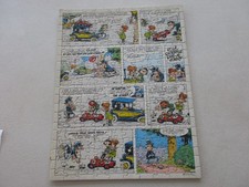 Gaston Lagaffe puzzle collé Stationnement avec Longtarin 37cm x 28,5 cm BE/TBE