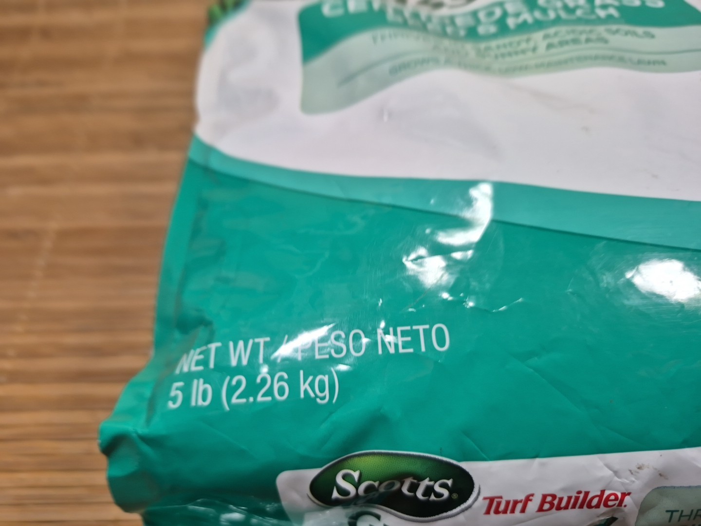 Scotts Turf Builder Grass Seed Centipede Grass Seed & Mulch 5 Lbs Bag ~FREE SHIP