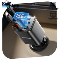 ZigarettenanzüNder USB C Auto LadegeräT 69W SchnellladegeräT 24/12V Mit Typ-C