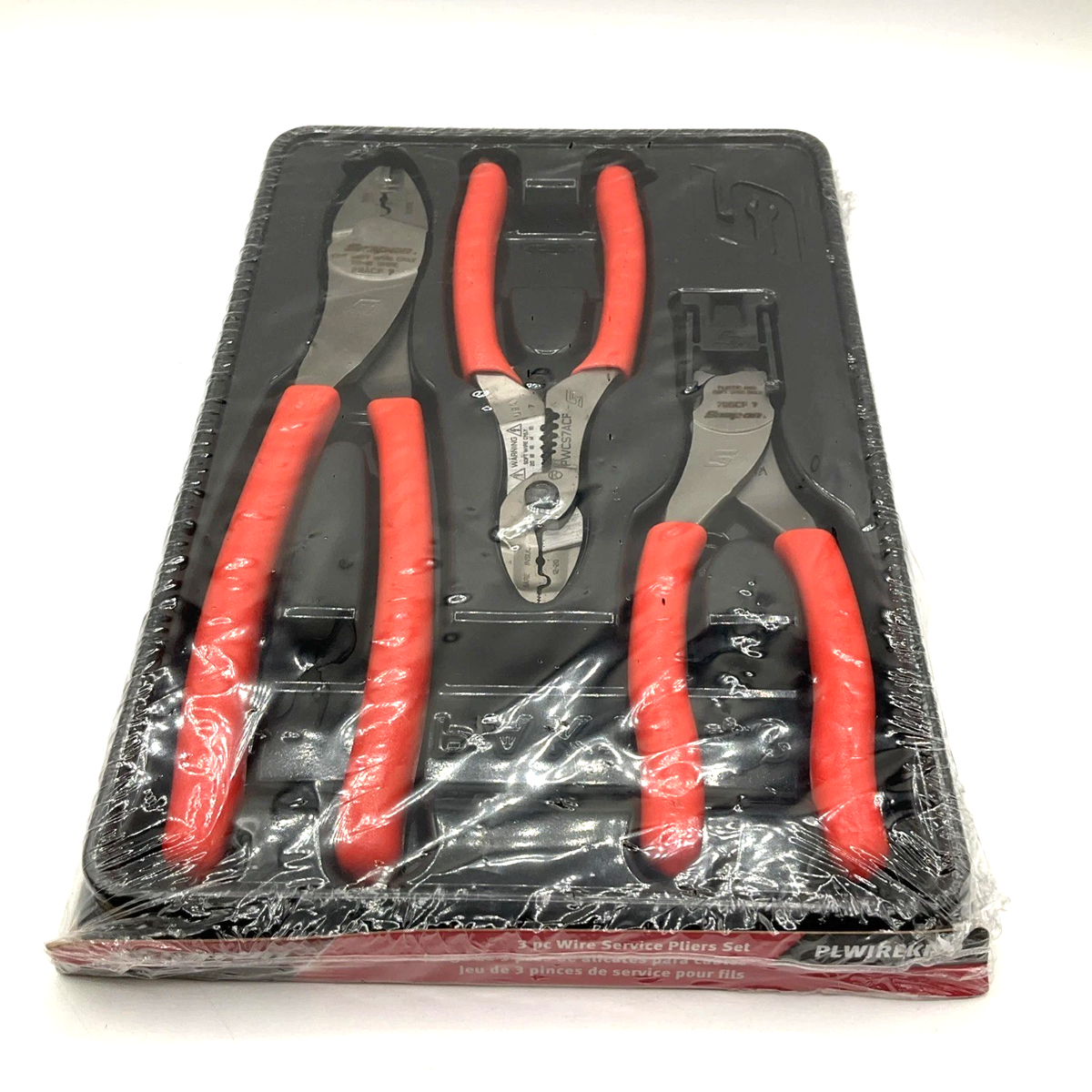 New Snap-on™ 3pc ORANGE Soft Grip Wire Service Pliers Set