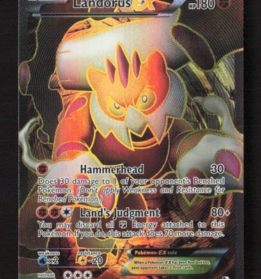 Landorus EX (144 Full Art) Ultra Rare Boundaries Crossed 144/149