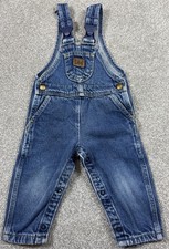 Vintage Lee Denim Jean Overalls Toddler 18 Months Kids 80s 90s Boys Girls Baby
