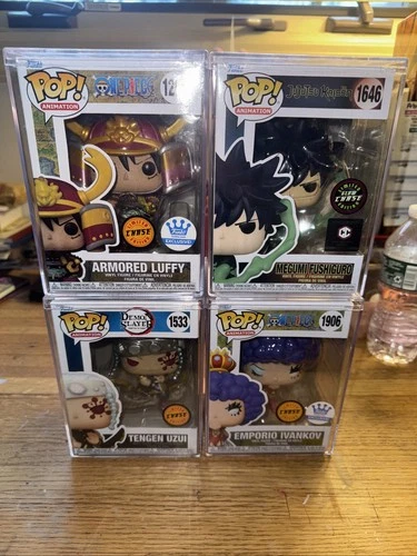 Anime Funko Chase Lot Demon Slayer Tengen One Piece Luffy + Emporio And Megumi
