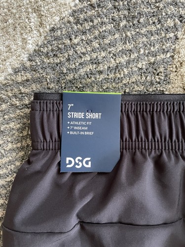 Men’s DSG Stride Short Black 7” Built In Briefs Sz 2XL NWT - Picture 4 of 6