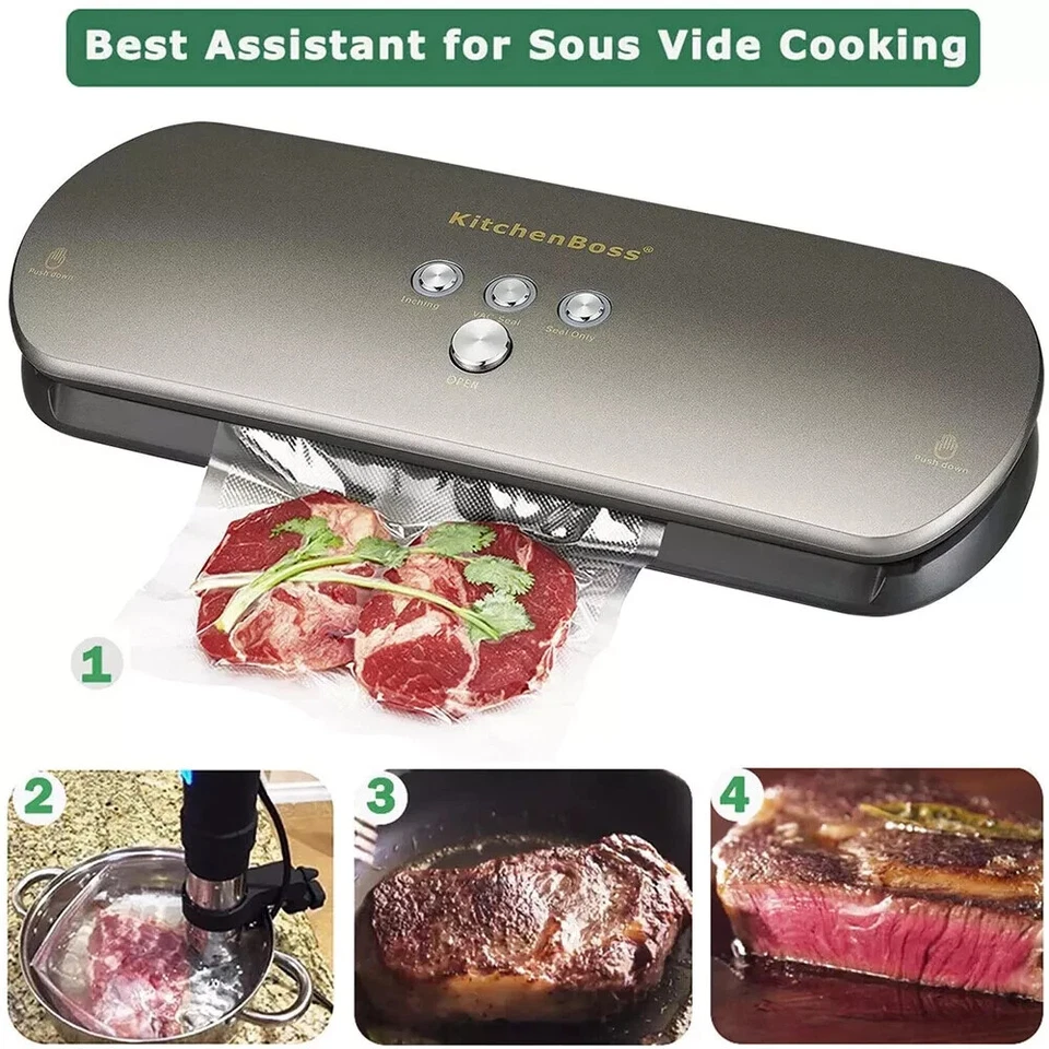 Bolsas de plástico transparentes de 8" x 20' bolsas de almacenamiento de alimentos para cocina y uso comercial Foto 3 de 4