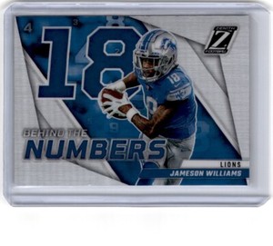 2022 Zenith #BN-JW Jameson Williams Behind the Numbers