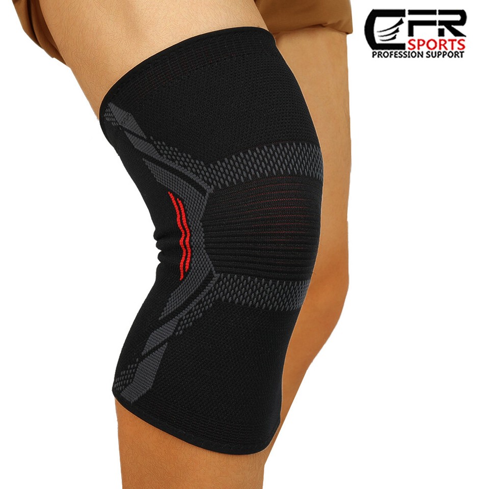 Pair Of 2 Knee Brace Compression Sleeves – Support For Joint Pain, Arthritis, Sports & Gym