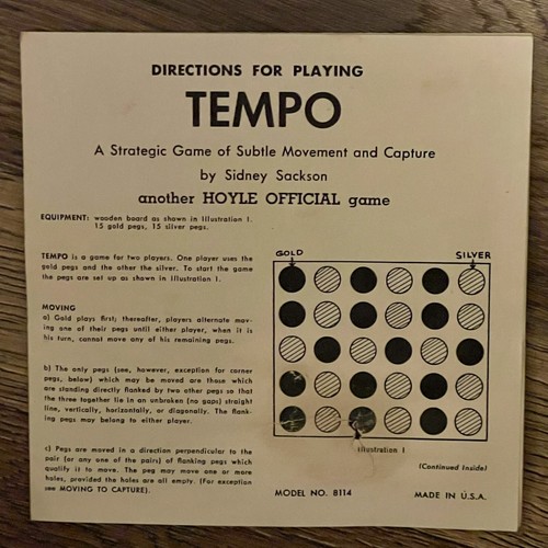 Rare 1970 Stancraft Products Tempo Strategic Board Game Complete Hoyle - Picture 4 of 8