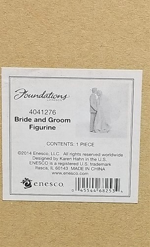 "Figura de novia y novio 2014 de Enesco Foundations ""Un beso para durar toda la vida""" - Imagen 2 de 9