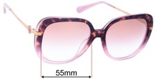 SFx Replacement Sunglass Lenses fits Coach HC8320 - 55mm Wide