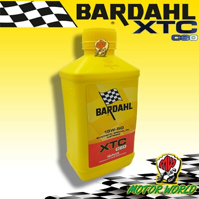 BARDAHL Motorrad XTC C60 15W50 Schmierstoffe Motoröl 4 Mal 1 Lt Fulleren