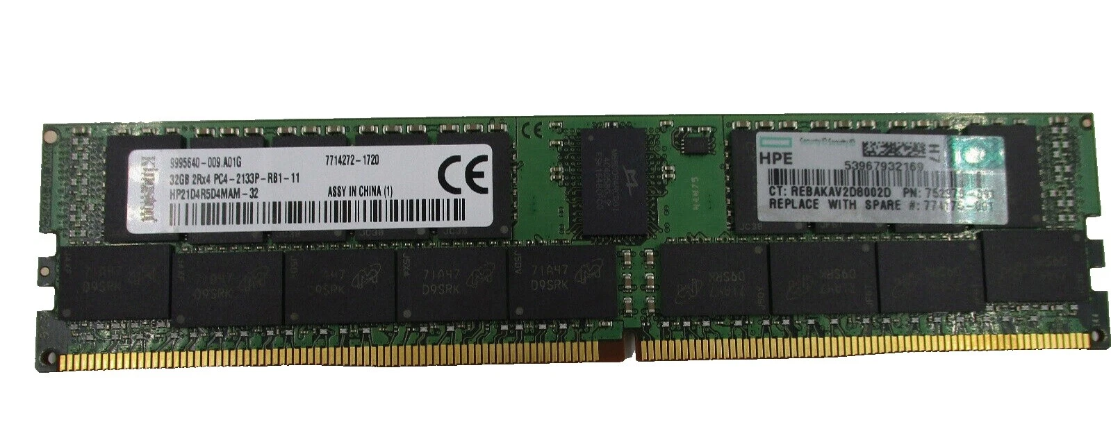 Kingston DDR4 SDRAM Network Server 32 GB Capacity per Module Memory (RAM)
