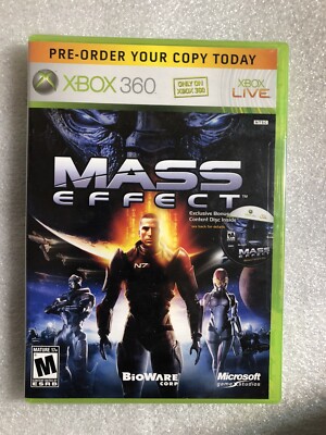 Mass Effect Pre-Order Exclusive Bonus Content Disc Microsoft Xbox 360-NEW SEALED