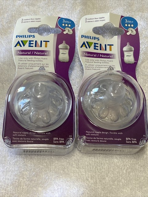 avent natural teat medium flow