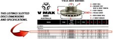 SLOTTED VMAXS fits FORD Explorer UN UP XLT 4.0L 4WD 96-01 REAR Disc Brake Rotors