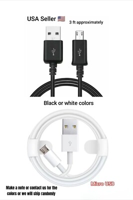 3FT Black Micro USB Charging Cable Data Sync Charger Cord Android Micro 1PC New