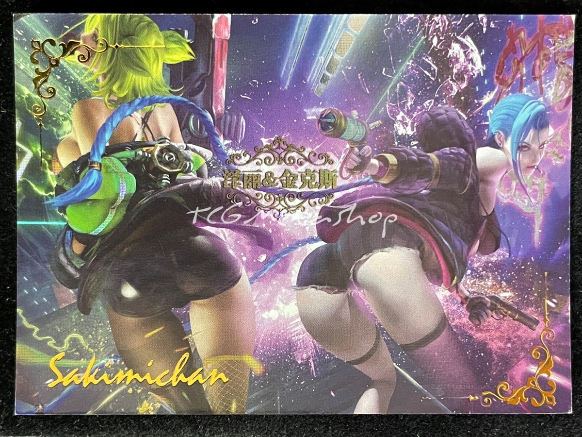 acgカード　　　Legend    of    PR⭐︎50 🔥 ACG-SAC [Sun 60] Zeri & Jinx League of Legends Goddess Story