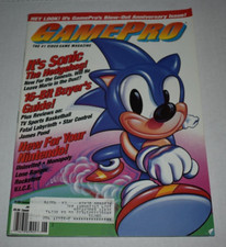 GAMEPRO june 1991 Vintage Video Game Magazine Sonic the Hedgehog